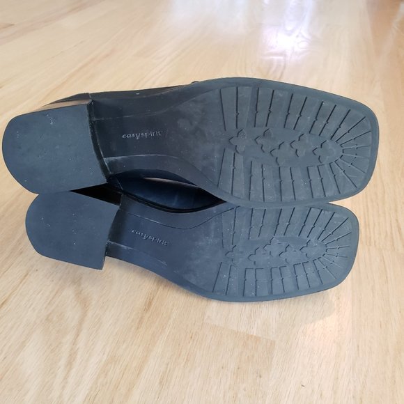 Easy Spirit Genuine Leather Navy Blue Boots Shoes,  Size 8   2A/4A, Laces - Picture 7 of 7